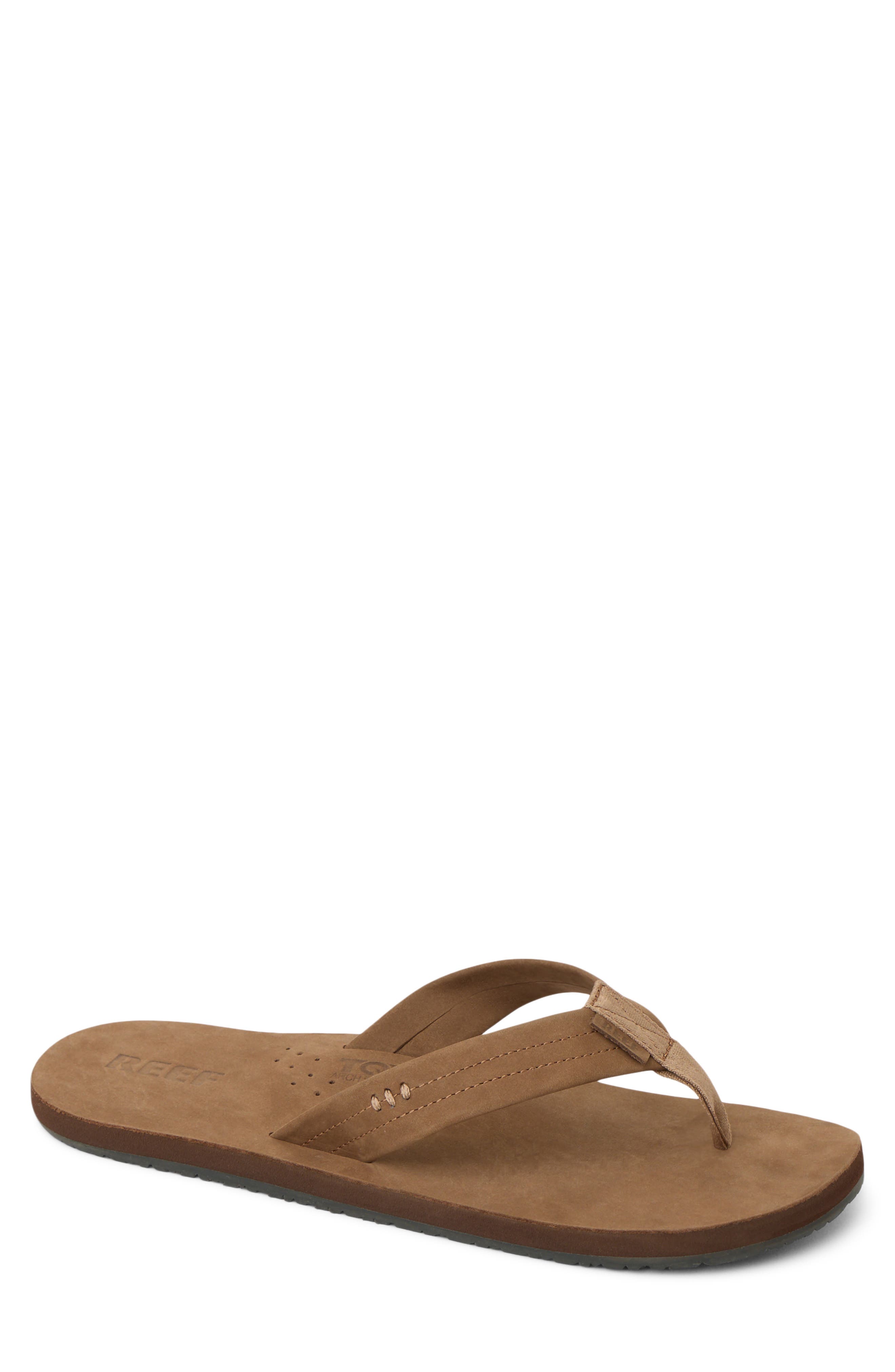 Draftsmen Flip Flop, Main, color, CLASSIC BROWN