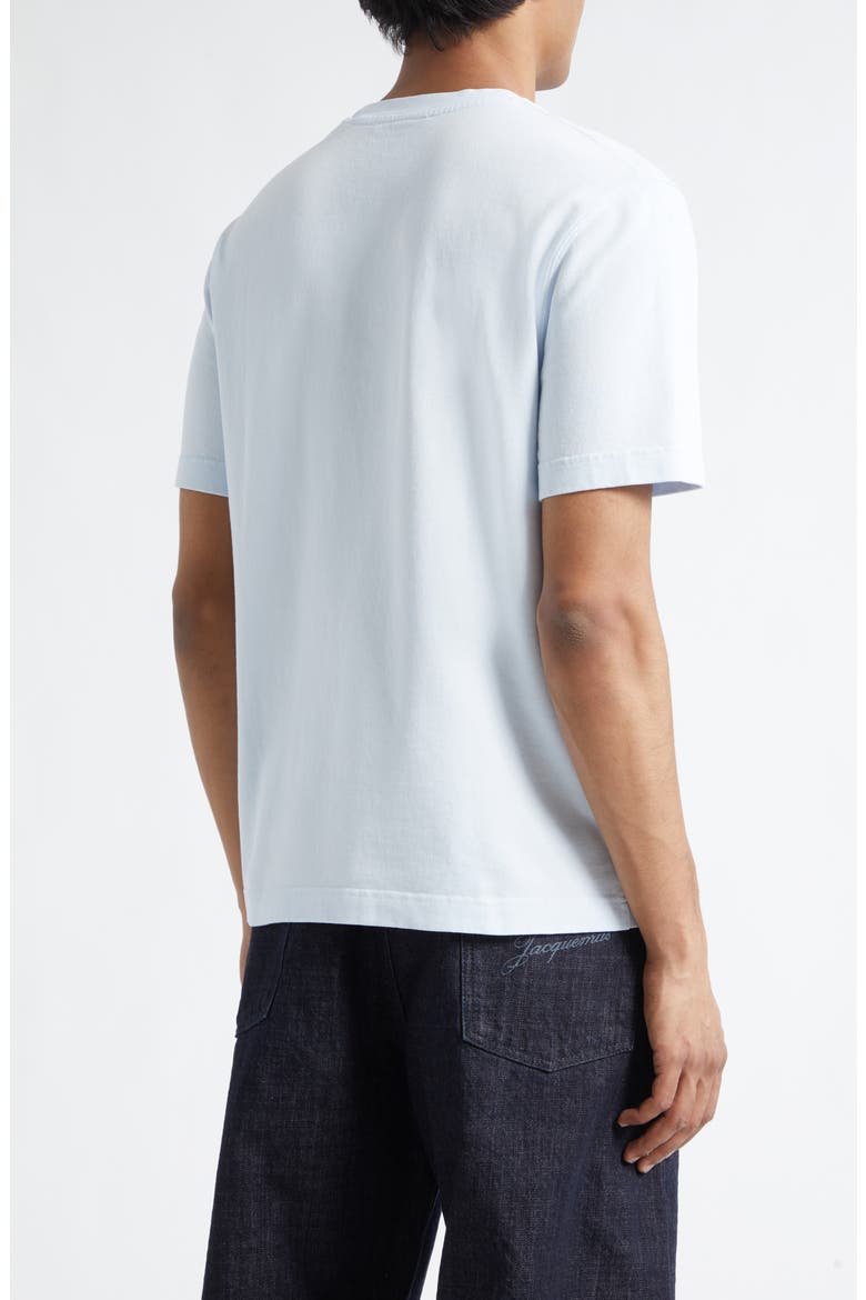 Le T-Shirt Gros Grain Cotton T-Shirt, Alternate, color, LIGHT BLUE 2