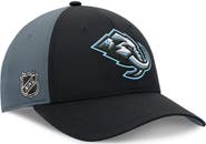 FANATICS Men's Fanatics Black/Charcoal Utah Mammoth Primary Logo Adjustable Hat