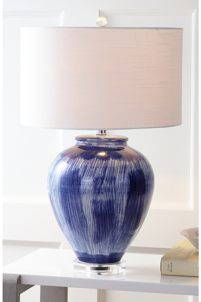 Wayland 26" Ceramic LED Table Lamp, Seaside Blue, Alternate, color, Seaside Blue