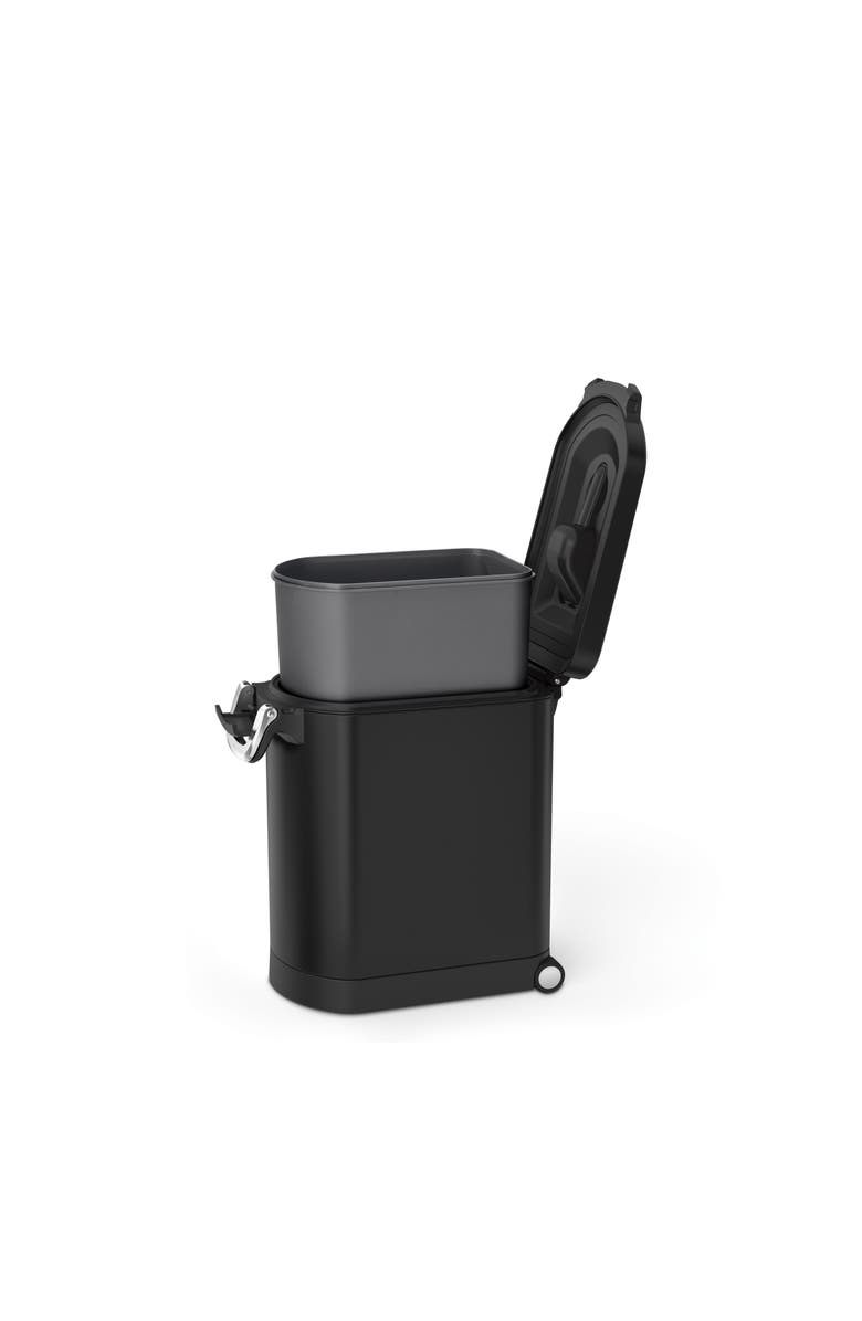 simplehuman medium pet food can, Alternate, color, Matte Black