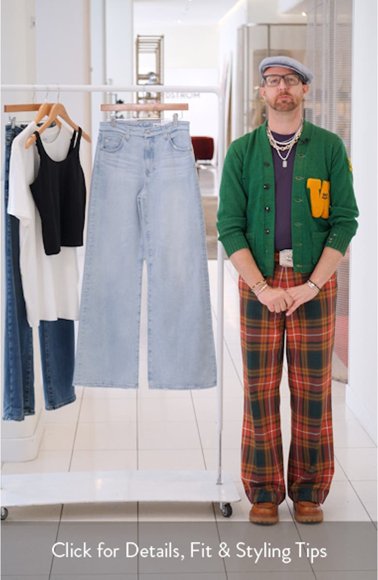 Saige Mid Rise Wide Leg Jeans, sales video thumbnail