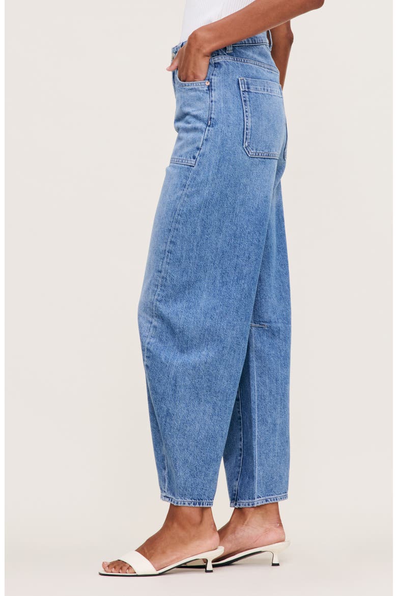 Miro High Waist Ankle Barrel Jeans, Alternate, color, MEADOW LAKE