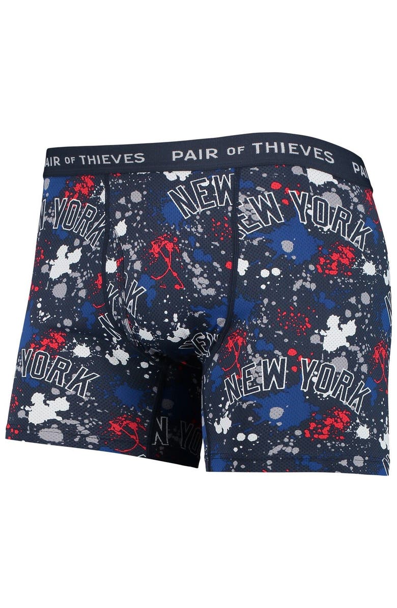 Pair of Thieves Men's Pair of Thieves Navy/Blue New York Yankees Super Fit 2-Pack Boxer Briefs Set, Alternate, color, Navy