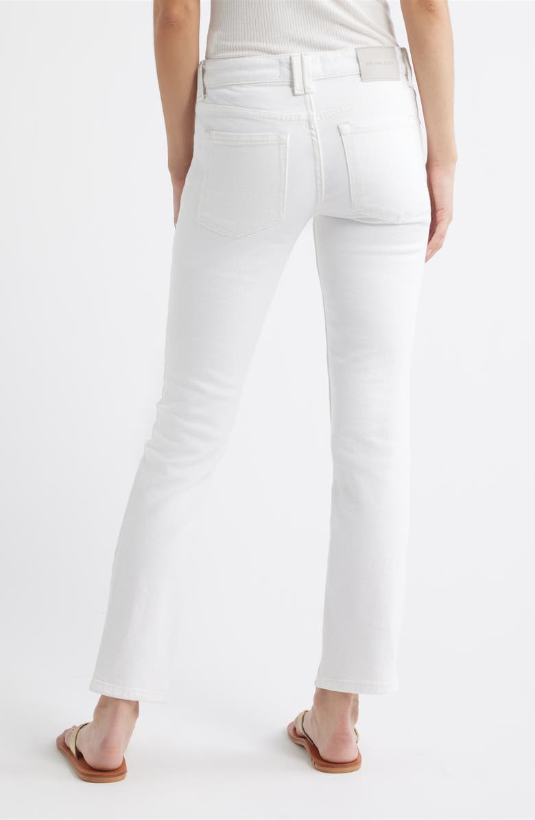 Free People Oracle Low Rise Slim Straight Leg Jeans, Alternate, color, Optic White