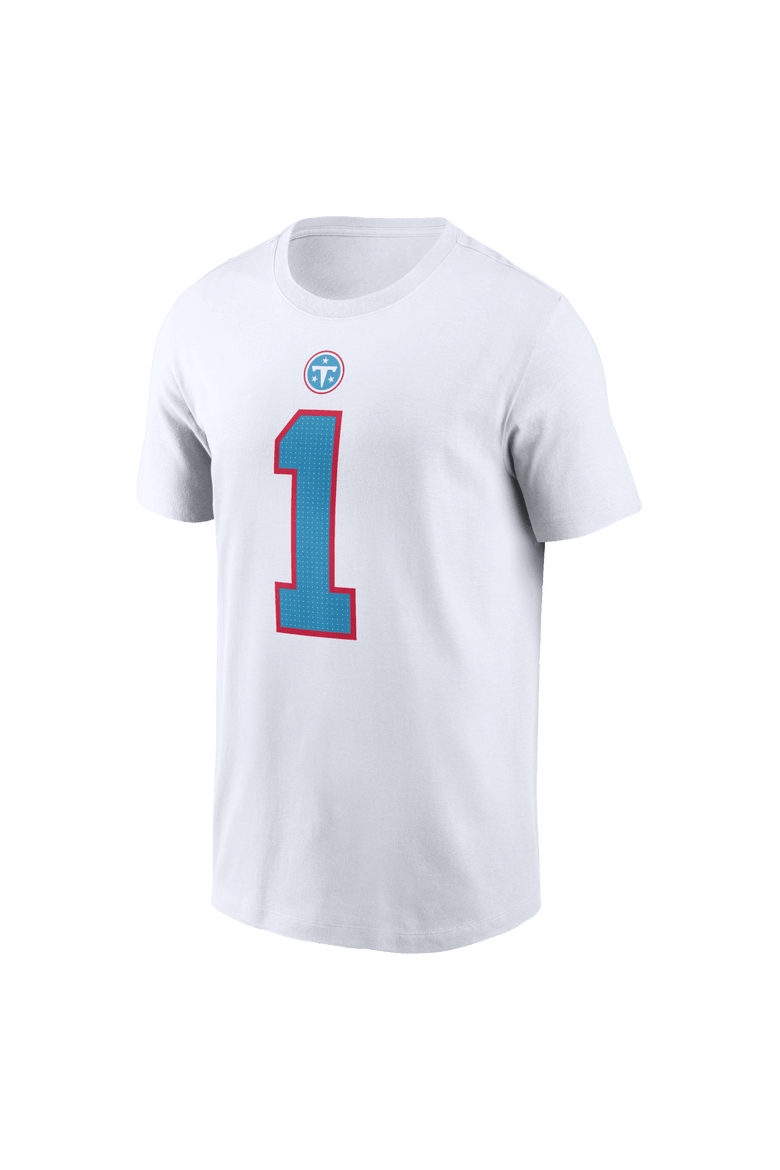 Men's Nike Cameron Ward White Tennessee Titans Player Name & Number T-Shirt, Alternate, color, White