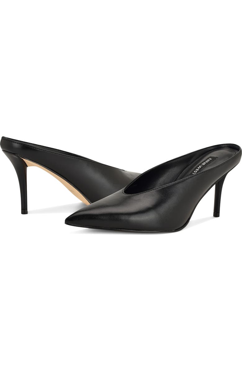 Nine West Verra Pointed Toe Mule, Alternate, color, Black