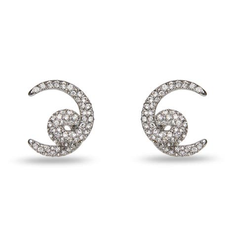 Loop De Loop Pave Earrings