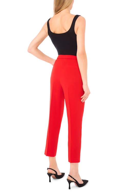 Halogenr Halogen(r) High Waist Ankle Straight Leg Pants In Red