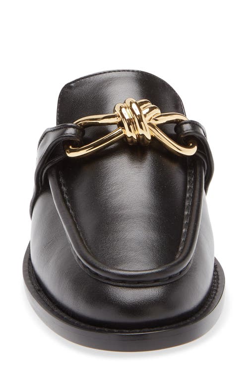 Bottega Veneta Astaire Leather Loafers In Black