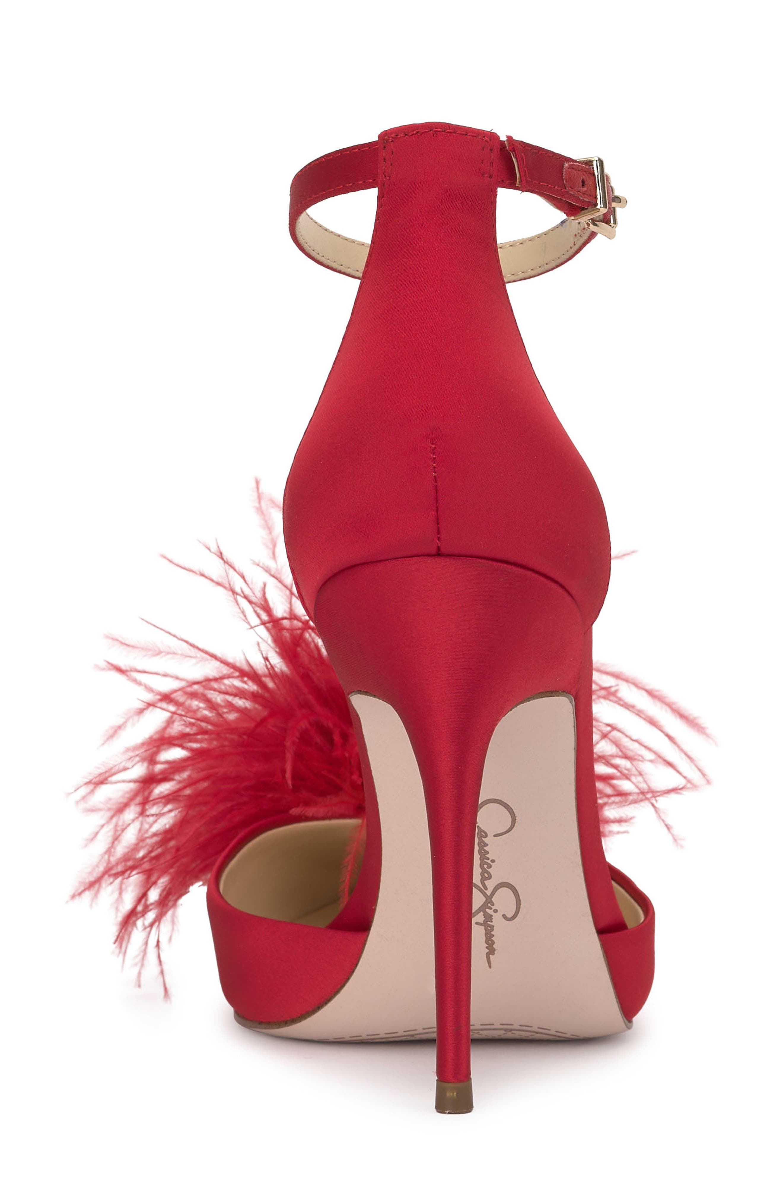 Jessica Simpson Wolistie Pompom Stiletto Sandal (Women) | Nordstromrack