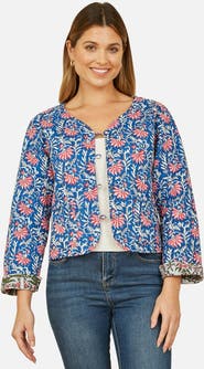 Yumi Reversible Floral Quilted Jacket