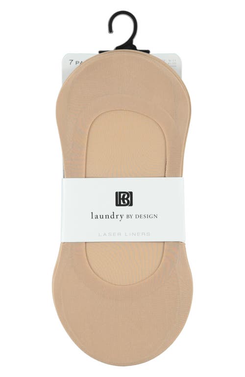 Laundry By Shelli Segal 7-pack Solid Laser-cut Liner Socks