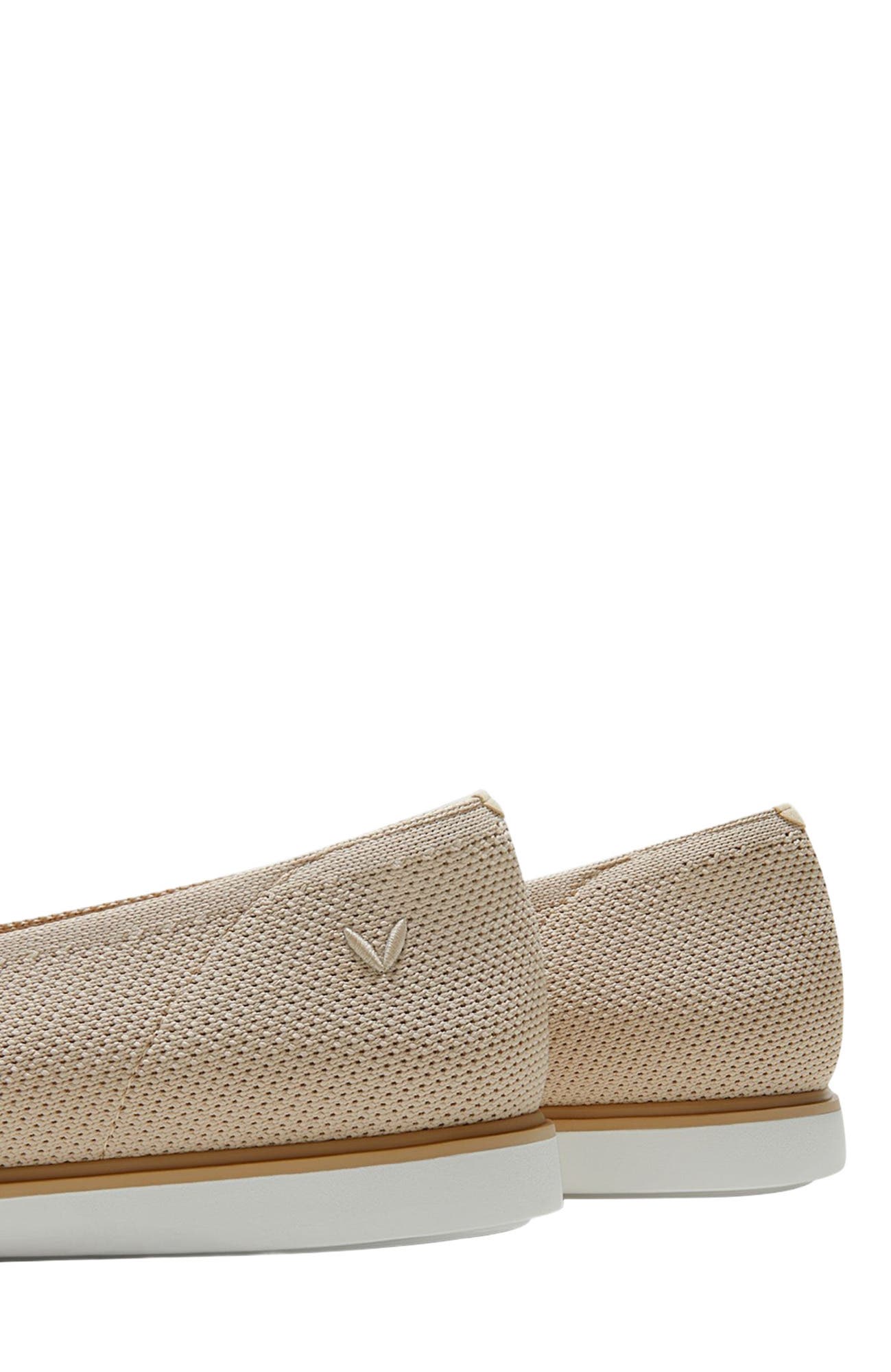 VIVAIA Square-Toe All-Day Standing Flats, Alternate, color, Almond