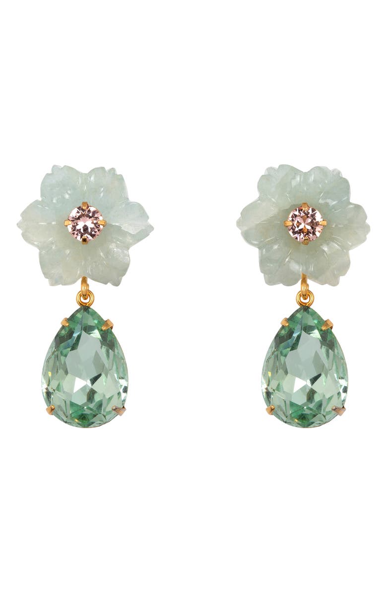 Jennifer Behr Juna Drop Earrings, Main, color, Aquamarine