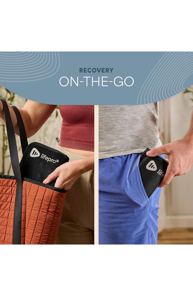 Lifepro Allevared Micro Red Light Therapy Belt  660nm & 850nm Near Infrared Red Light Pad, Alternate, color, Black