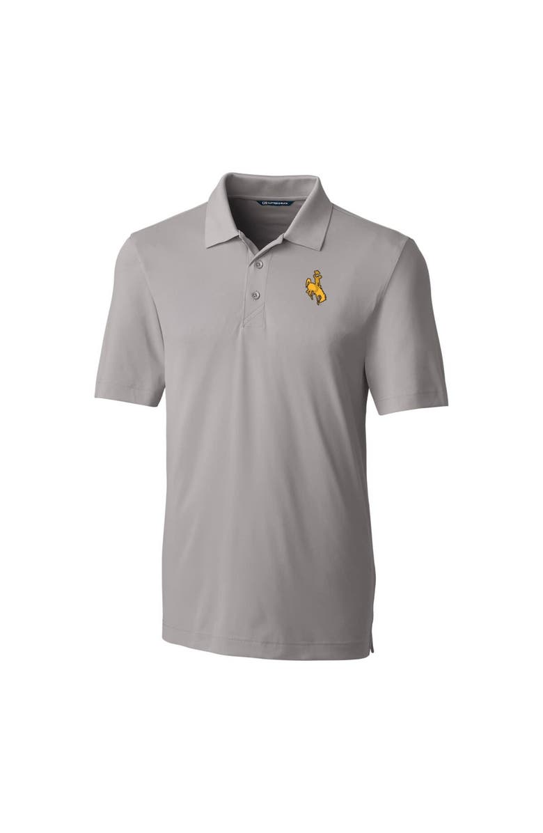 Cutter & Buck Men's Cutter & Buck Gray Wyoming Cowboys Big & Tall Forge Stretch Polo, Alternate, color, 