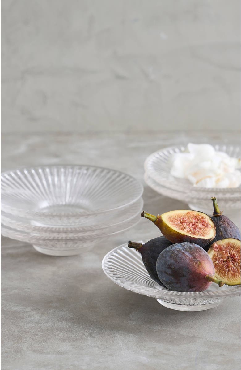 The Collective Clear Glass Small Plates - Set of 6, Main, color, Clear