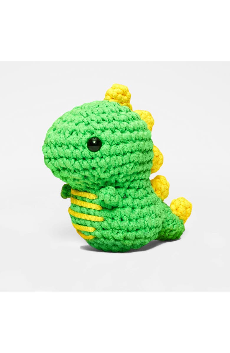 THE WOOBLES Dinosaur Crochet Kit, Alternate, color, Green