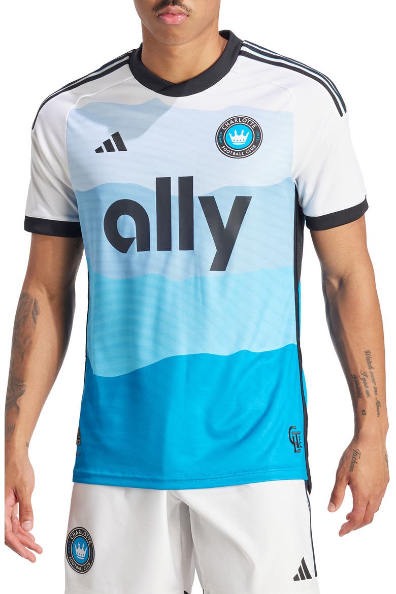 Charlotte FC Home AEROREADY Jersey Top, Main, color, SHARP BLUE/ WHITE