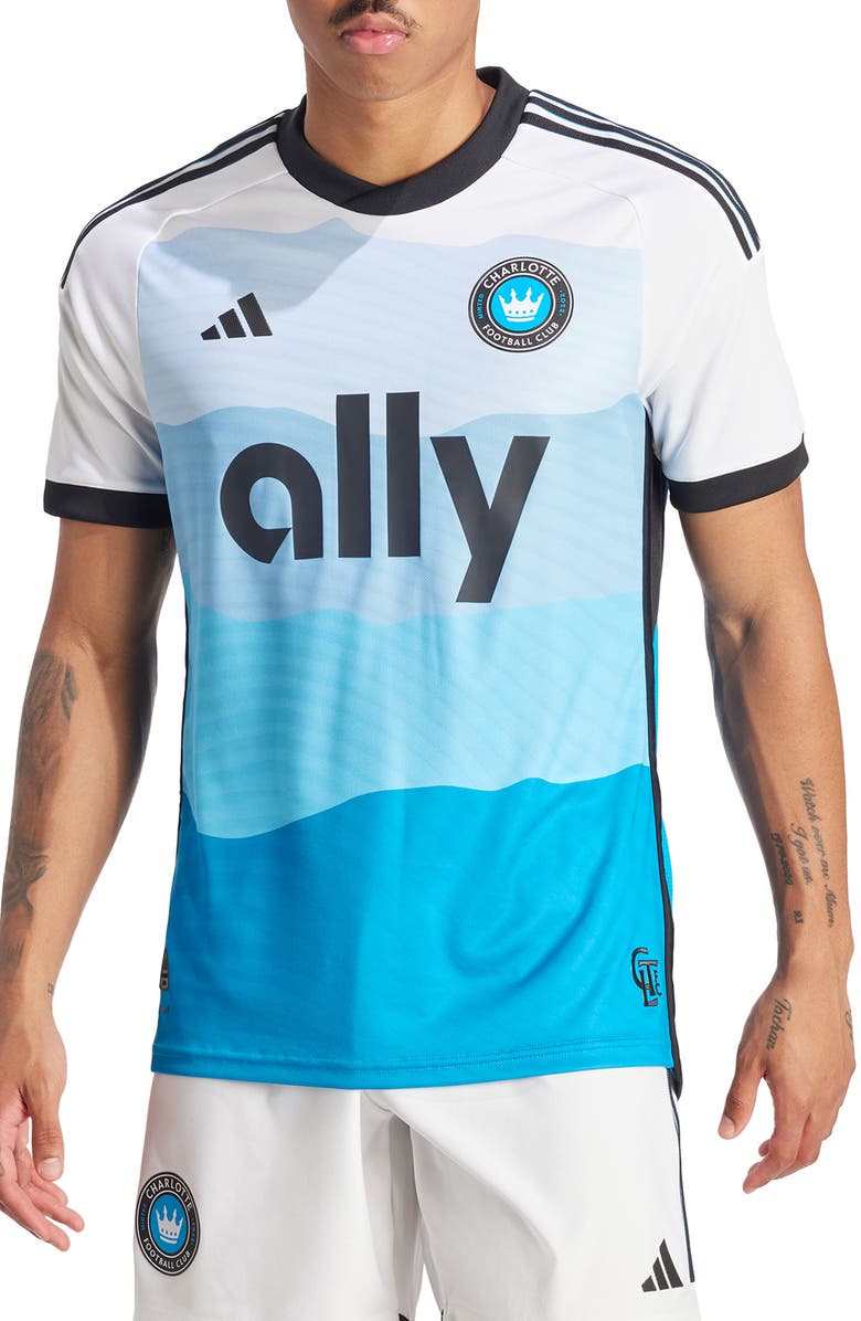 adidas Charlotte FC Home AEROREADY Jersey Top, Main, color, Sharp Blue/ White