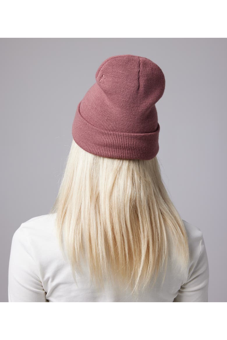 Tall Cuff Beanie, Alternate, color, Deep Mauve