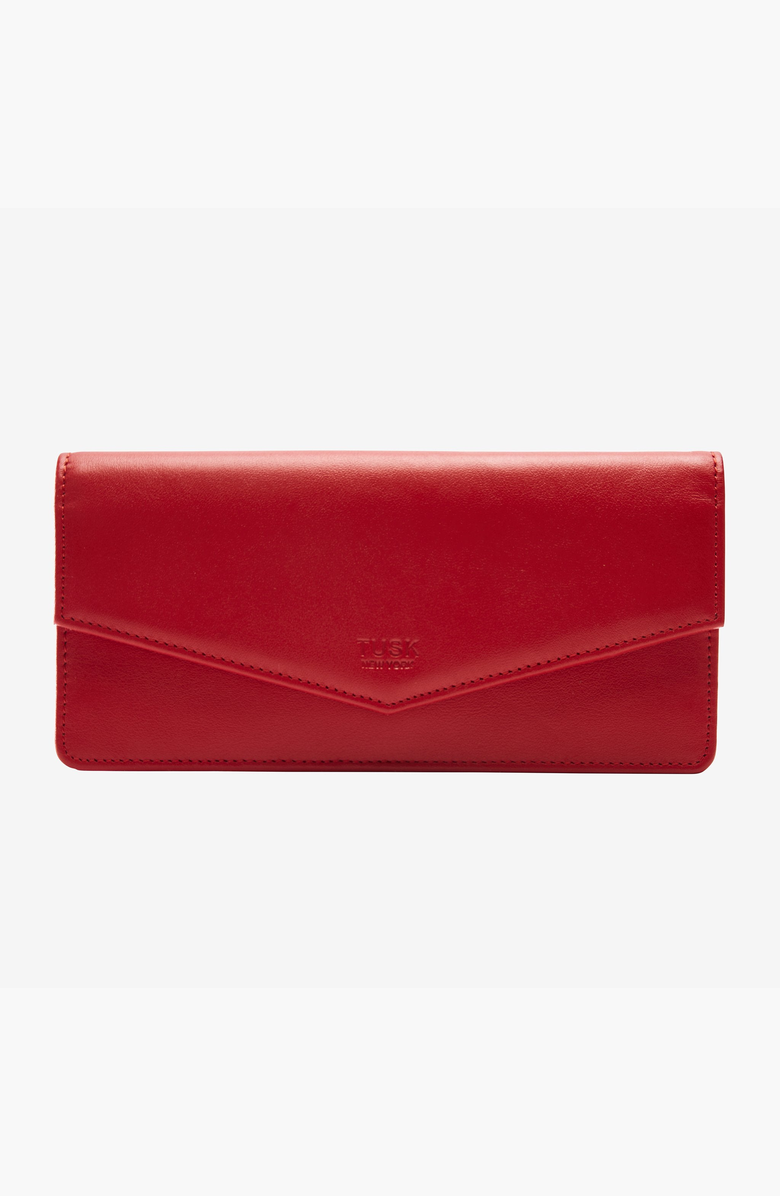 Tusk Joy Gusseted Wallet, Main, color, Red