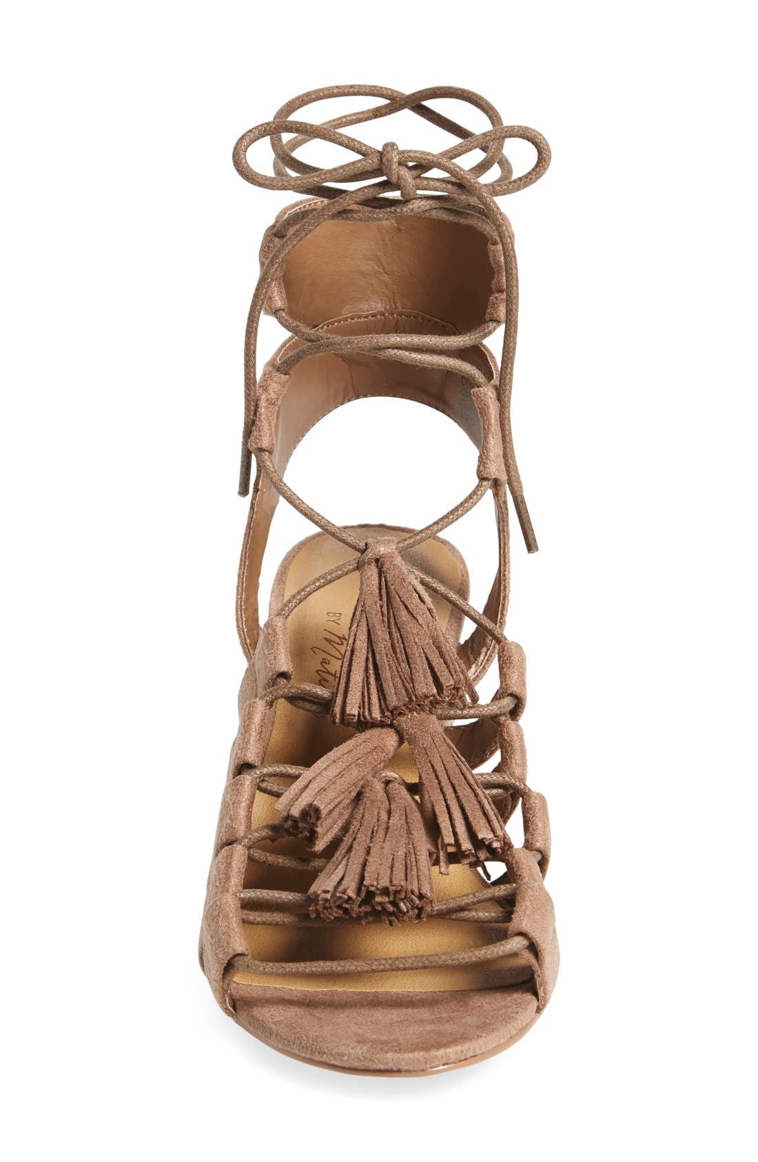 'Copa' Sandal, Alternate, color, NATURAL SUEDE