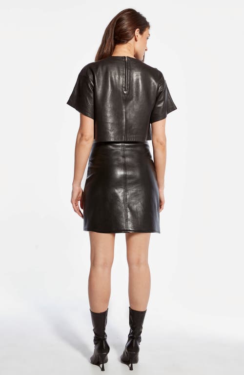 As By Df Allison Recycled Leather Skirt In Black