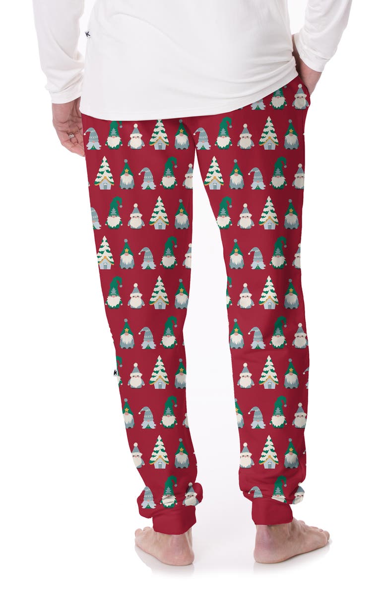 KicKee Pants Holiday Print Fleece Performance Joggers, Alternate, color,
