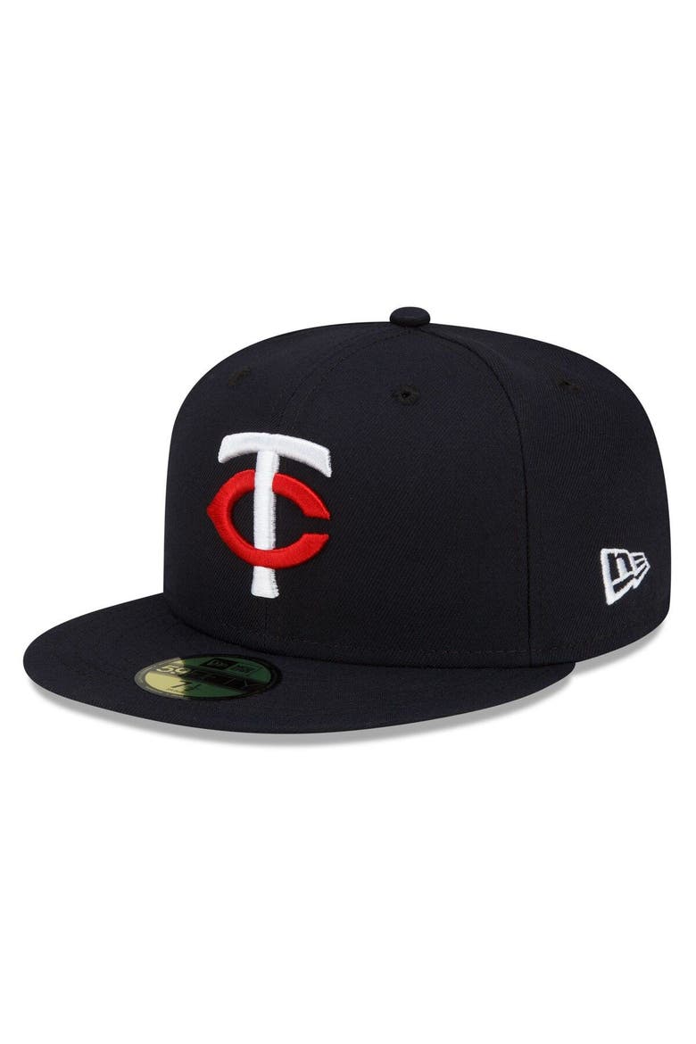 Men's New Era  Navy Minnesota Twins 2023 Authentic Collection Home 59FIFTY Fitted Hat, Main, color, Navy