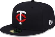 New Era Men's New Era Navy Minnesota Twins 2023 Authentic Collection Home 59FIFTY Fitted Hat