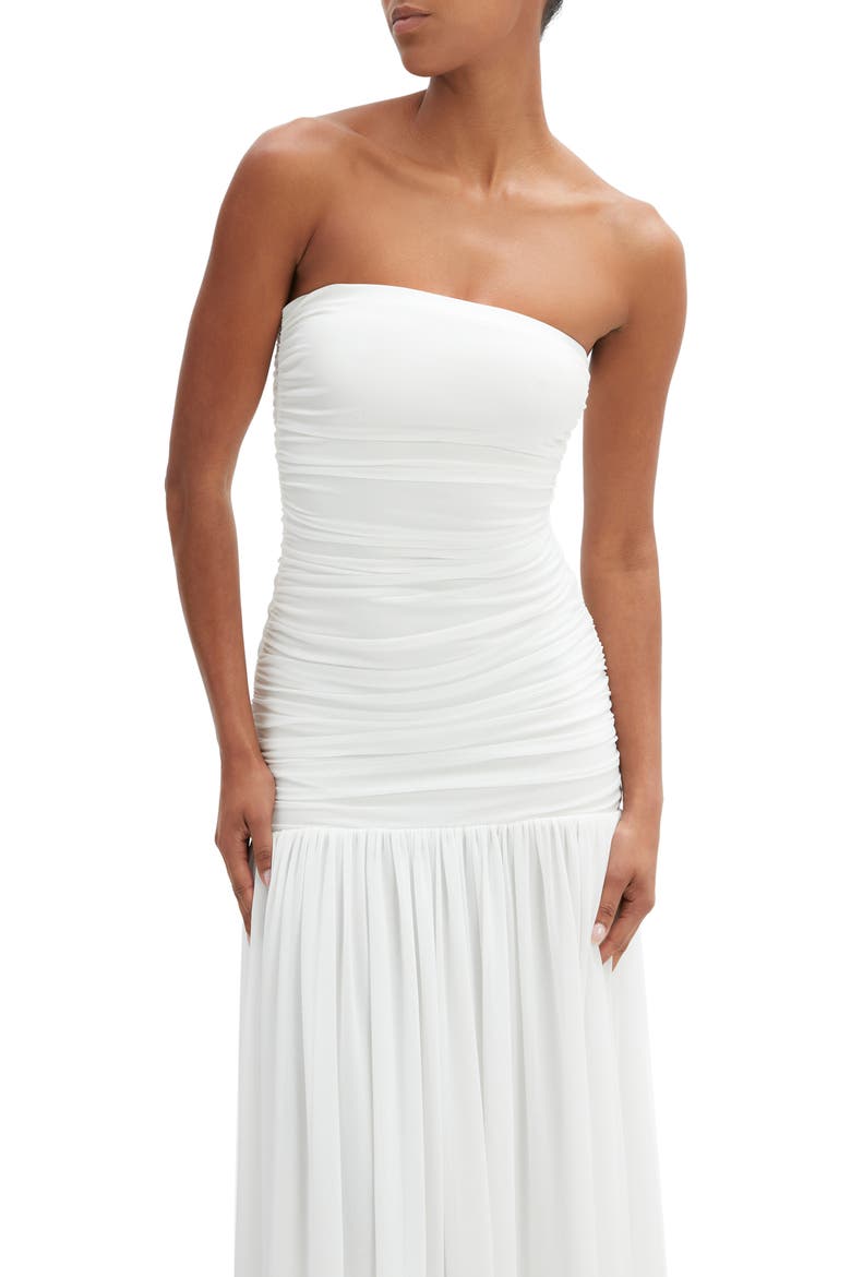 Solana Drop Waist Mesh Maxi Dress, Alternate, color, ORCHID WHITE