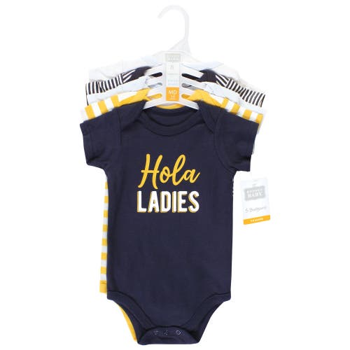 Hudson Baby Essential Cotton Bodysuits 5-piece Set In Multi