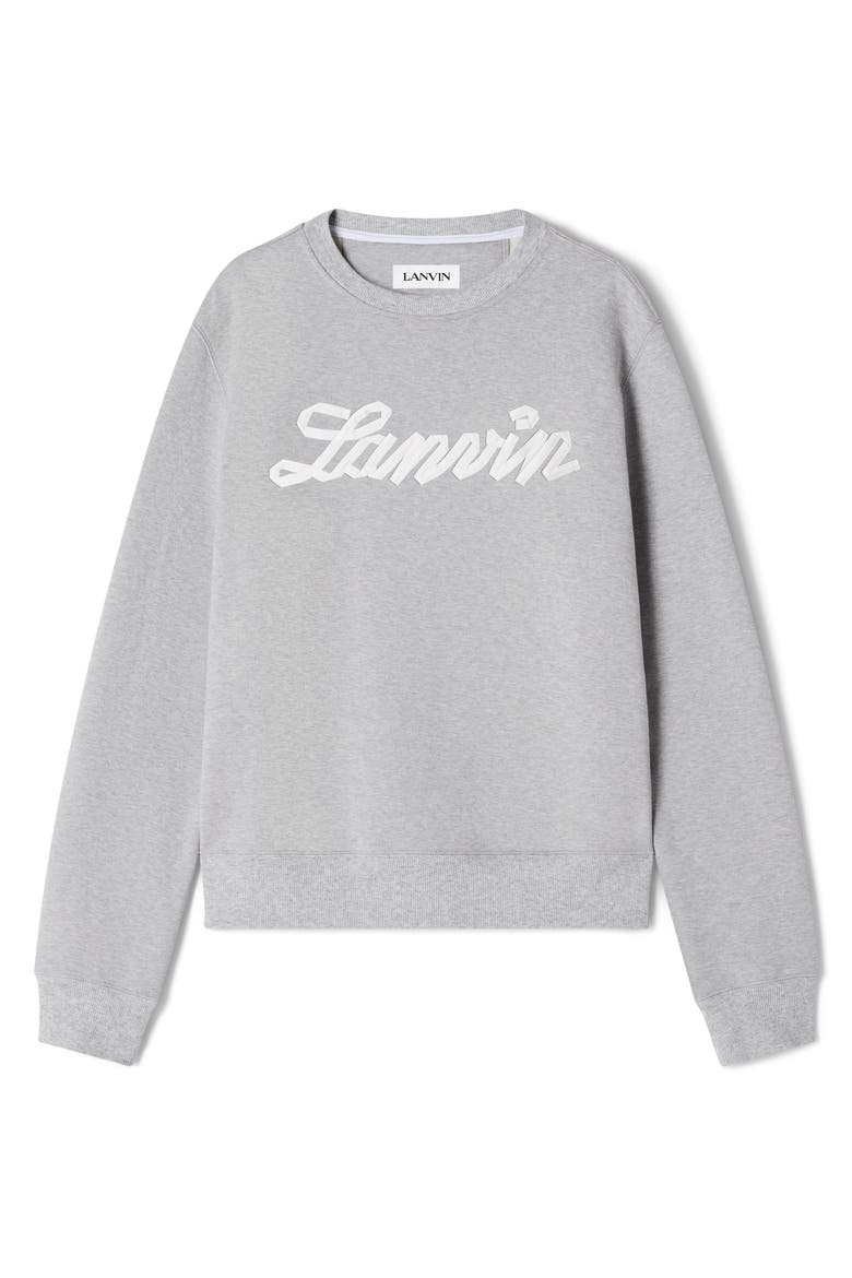 Ribbon Sweatshirt, Alternate, color, Heather Grey