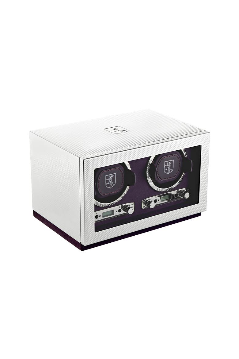 Silver Double Watch Winder, Alternate, color, Silver