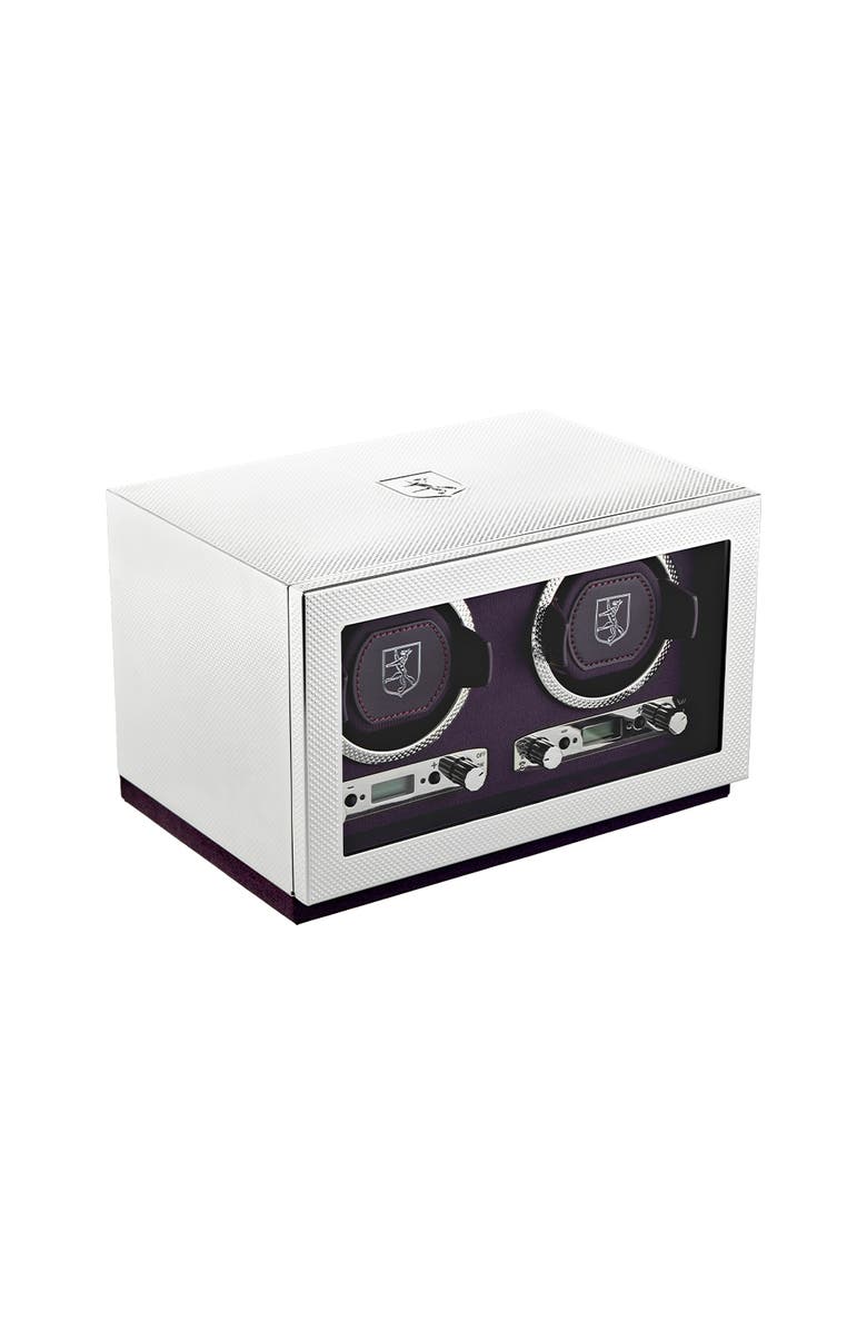 WOLF Silver Double Watch Winder, Alternate, color, Silver