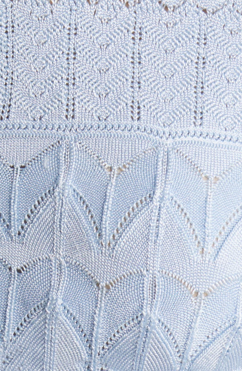 LoveShackFancy Mixed Stitch Crop Cardigan, Alternate, color, 