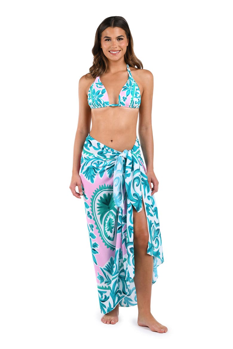 Opulent Cover-Up Pareo, Alternate, color, PINK MULTI