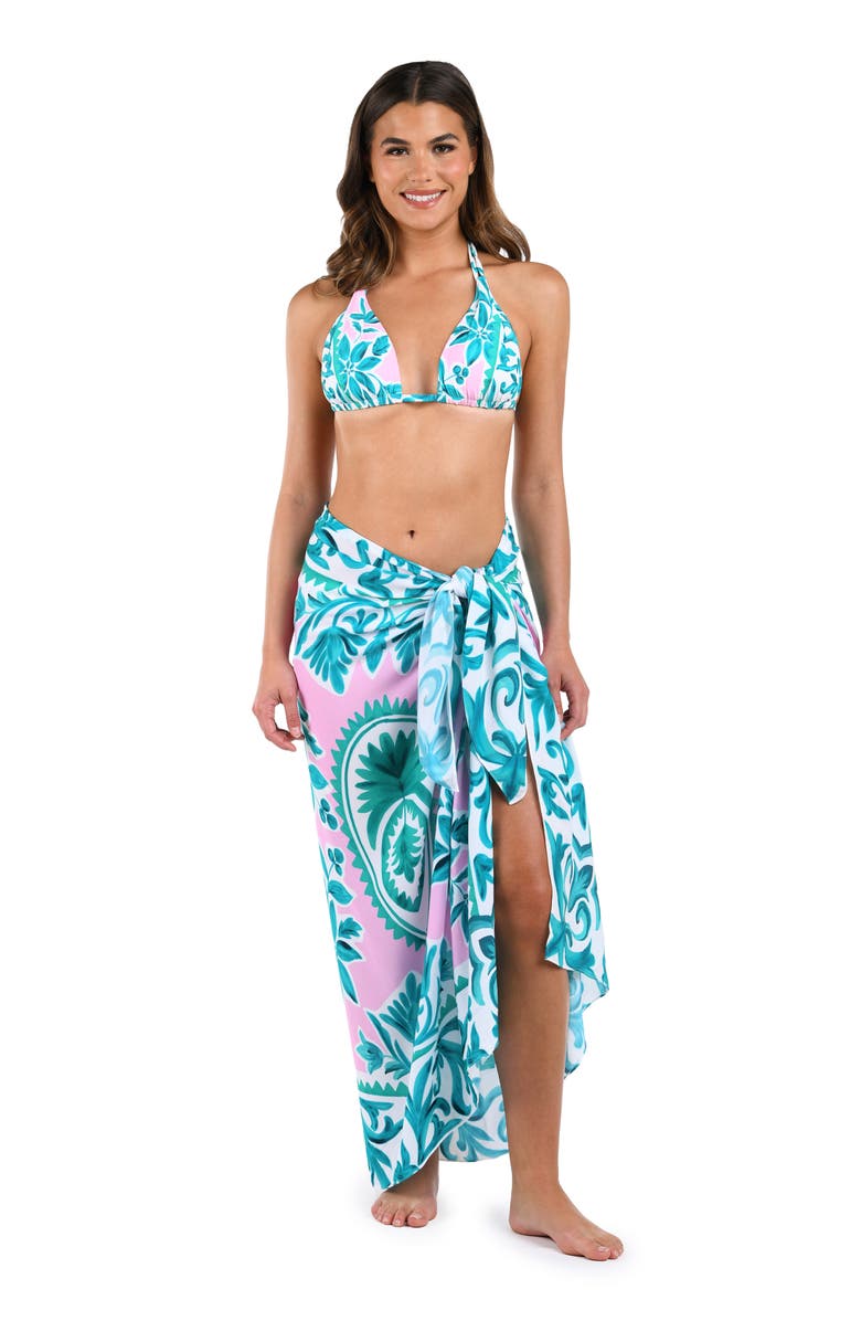 La Blanca Opulent Cover-Up Pareo, Alternate, color, 