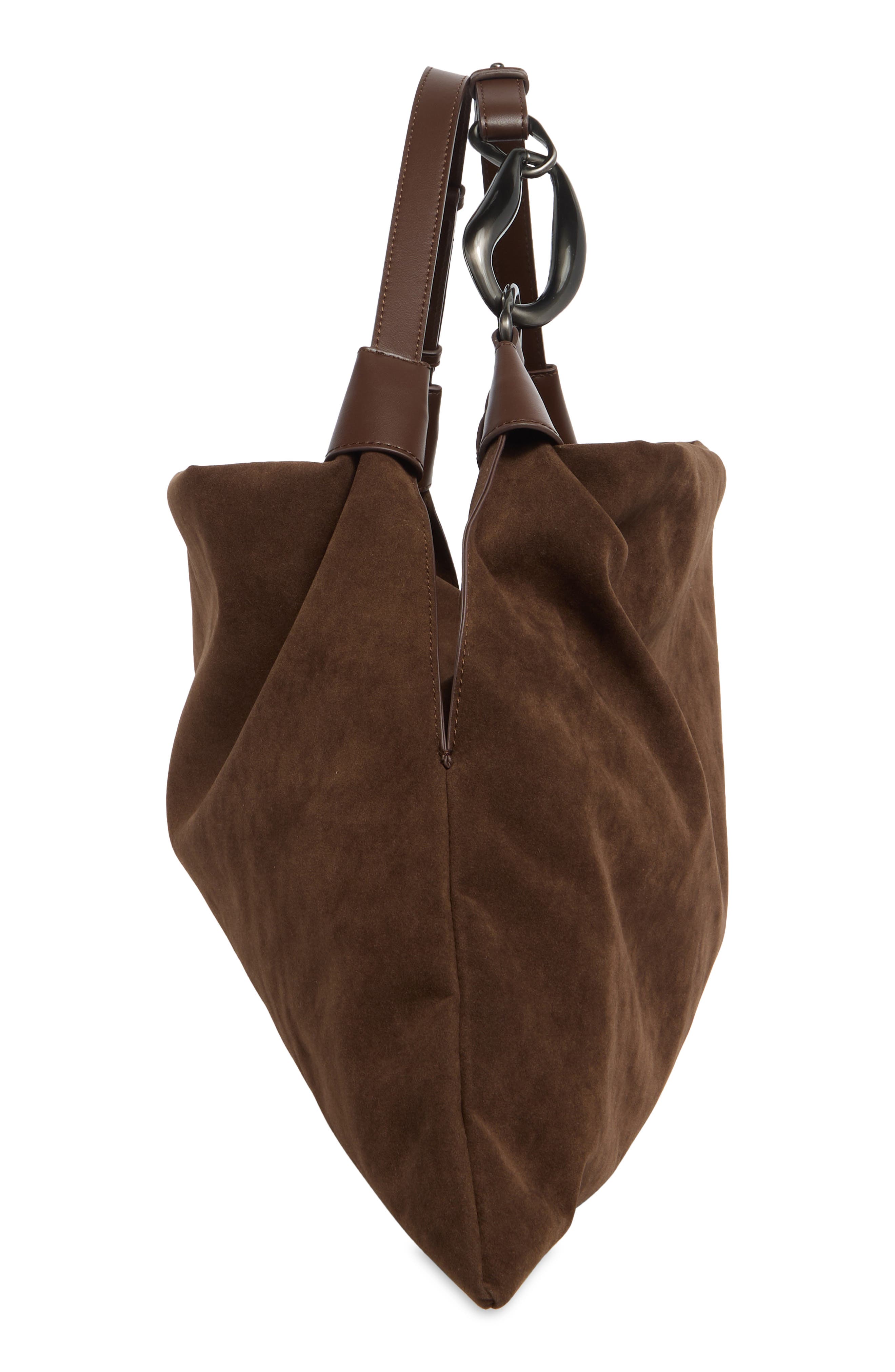 BCBG Hardware Ring Hobo Bag, Alternate, color, Chocolate