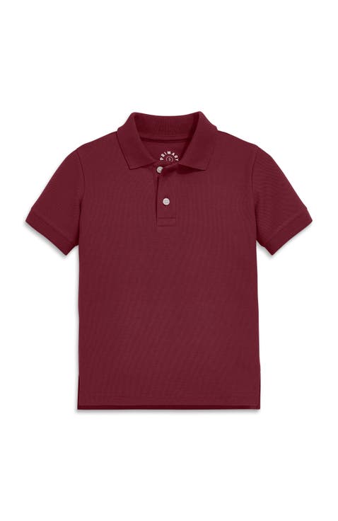Kids Short Sleeve Pique Polo