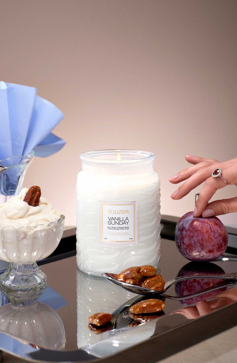 Voluspa Vanilla Sunday Large Jar Candle, Alternate, color, Vanilla