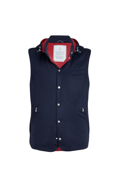 Cashmere flannel vest