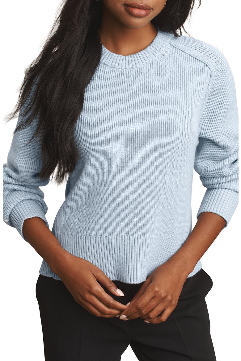 Forever Wool & Cashmere Sweater, Main, color, FROST BLUE
