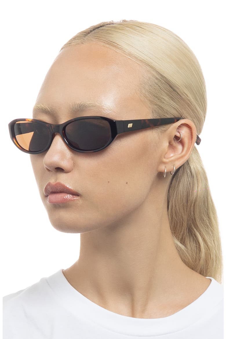 Don't Cha 56mm Oval Sunglasses, Alternate, color, TORT