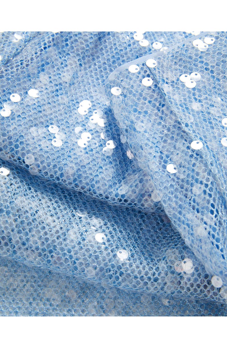 Veronica Beard Allora Sequin Mesh Midi Skirt, Alternate, color, Blue Jay