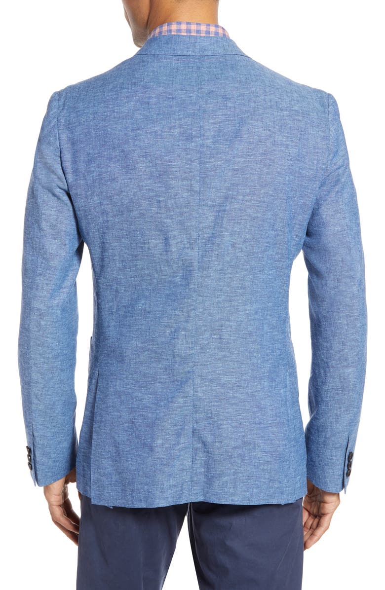 1901 Extra Trim Fit Chambray Sport Coat, Alternate, color,