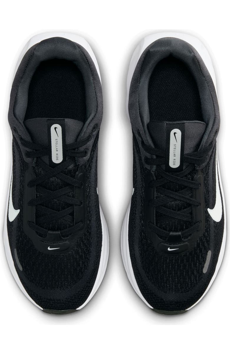 Nike Kids' Stellar Ride Running Sneaker, Alternate, color, Black/White