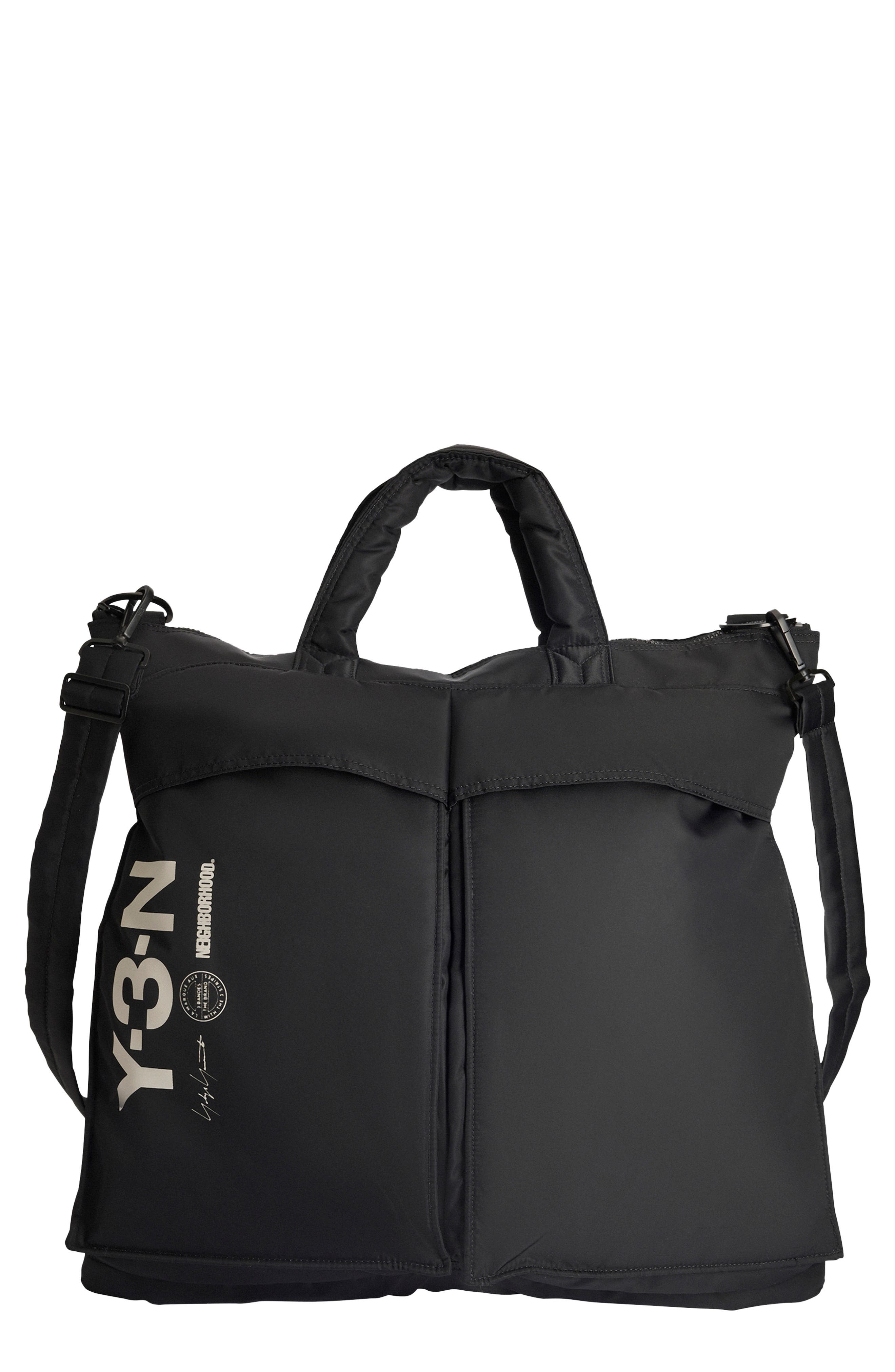 Y-3 x Neighborhood Nylon Tote, Main, color, 